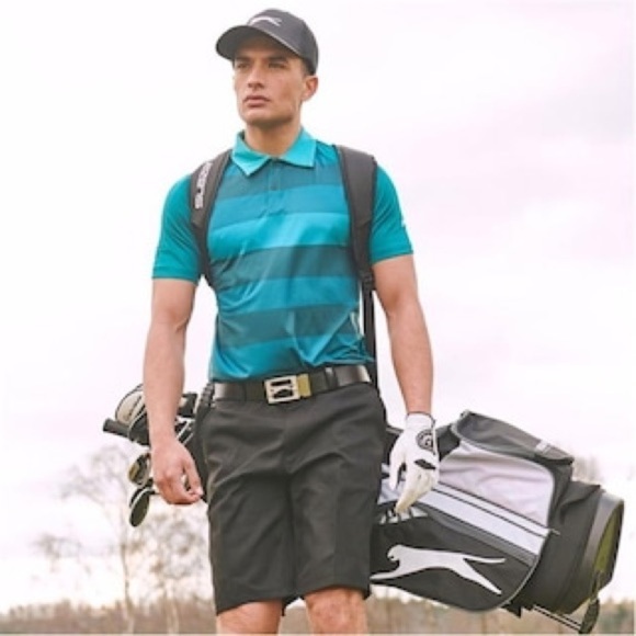 Slazenger Golf Shorts 10” Inseam Men’s Black Size 32 - Picture 1 of 10
